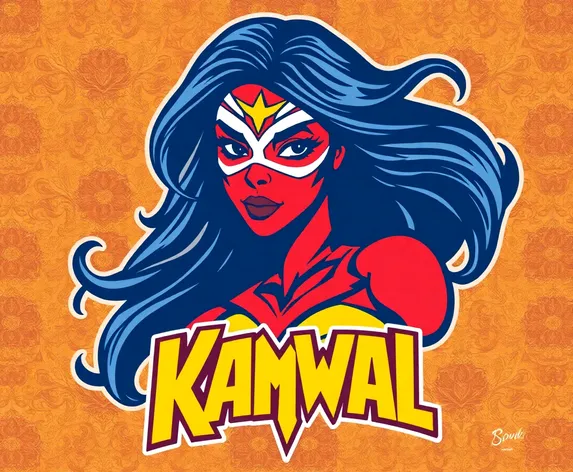 kamala red white blue