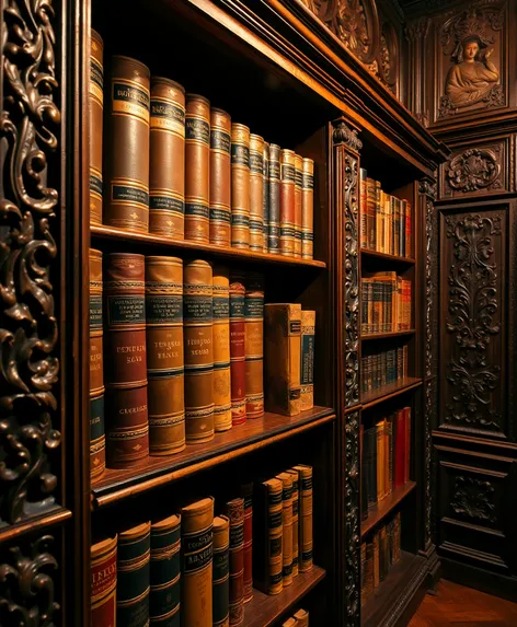 antique bookshelf