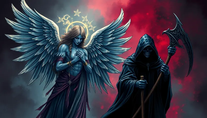 angel and grim reaper