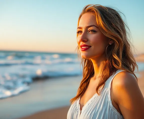 woman at the beach