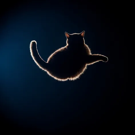 silhouette of a cat