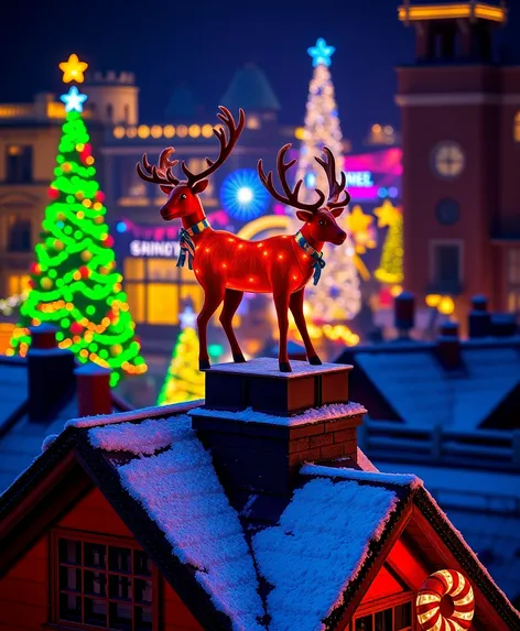 rooftop reindeer