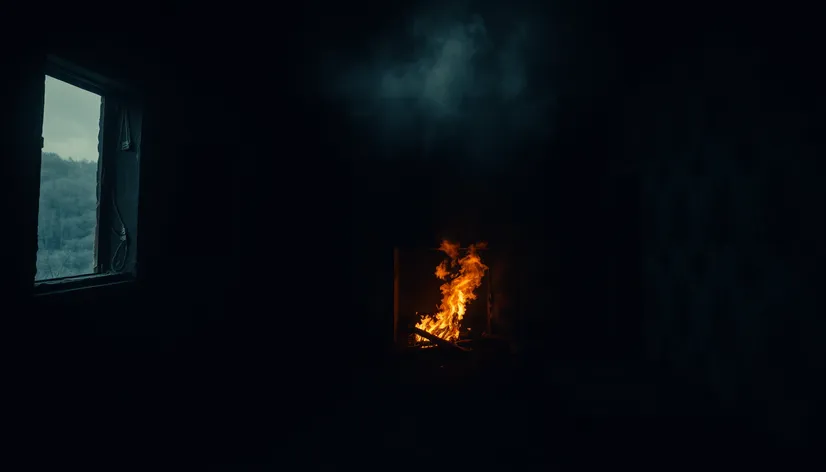 burned room