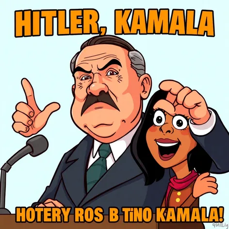 hitler and kamala meme