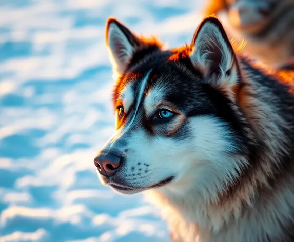 alaskan malamute mix with