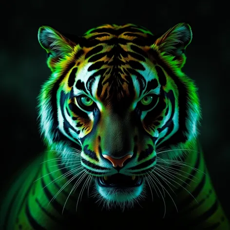 tiger stripe green black