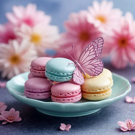 Butterfly macaron combo