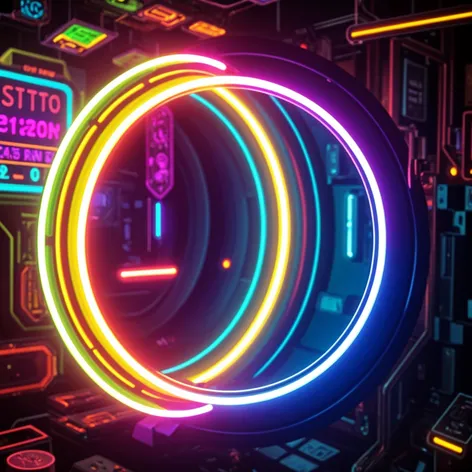 neon circle