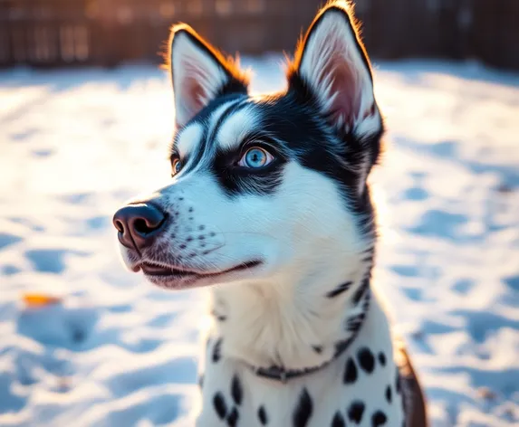 dalmatian husky mix