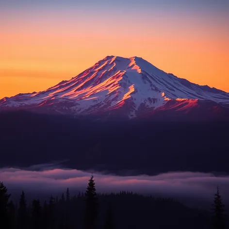 mount rainier sunrise