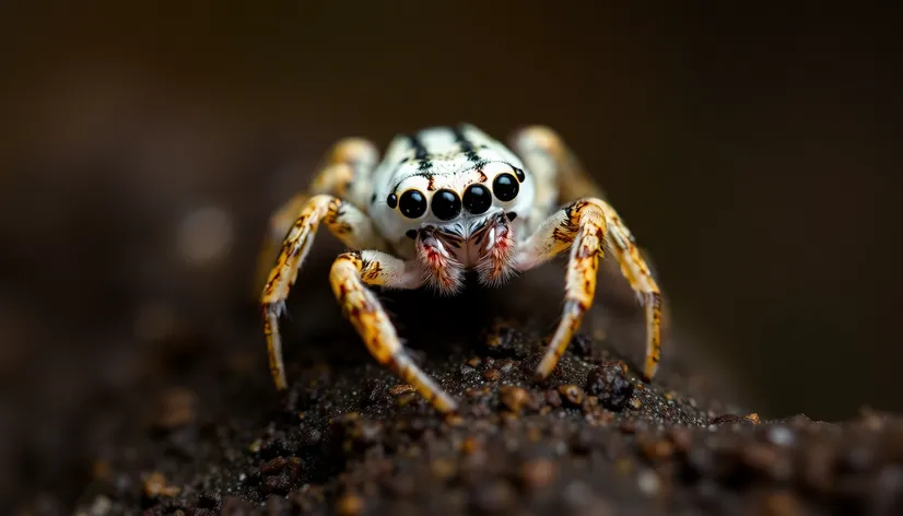 white jumping spider