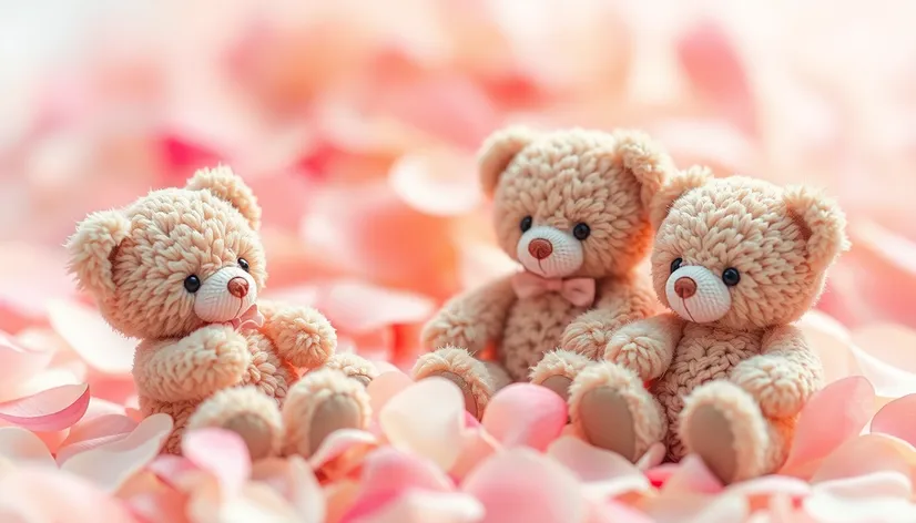 rose teddy bears