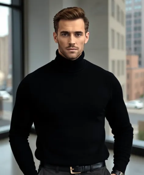 black turtleneck mens