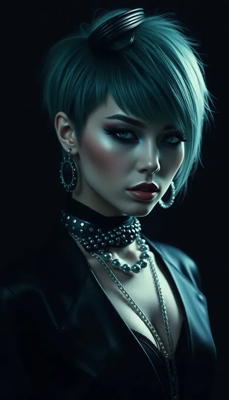 gothic short hair