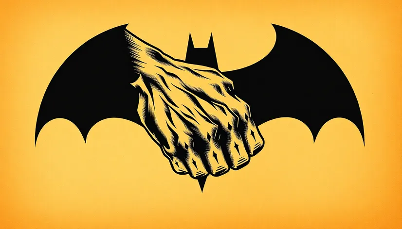 batman hand tattoo stencil