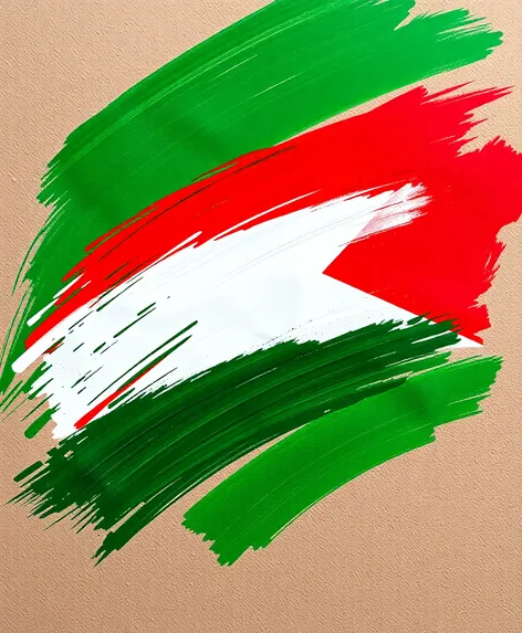 palestine flag painting