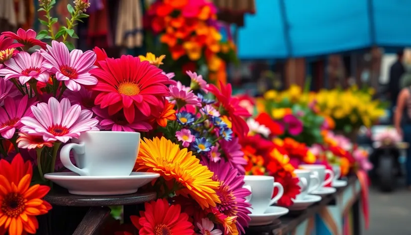 flowers and coffee fair