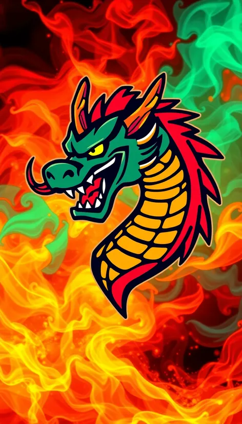 dragon football logo