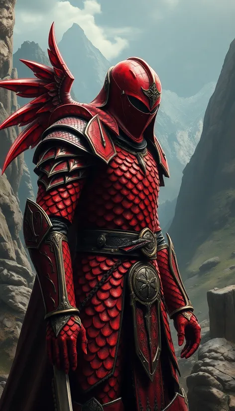 red scaled armor