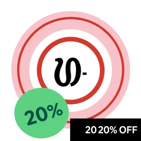 20 percent off circle