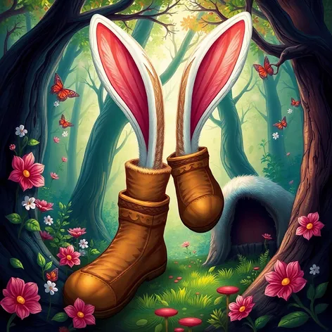 boots with rabbit ears