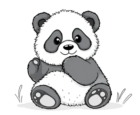 panda bear coloring pages