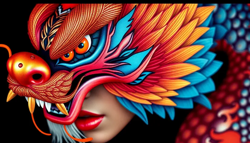 chinese dragon makeup