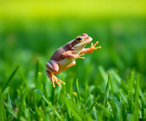 frog jumping