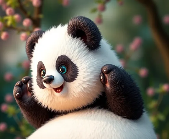 cute panda background