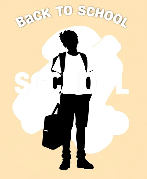 student silluate clipart