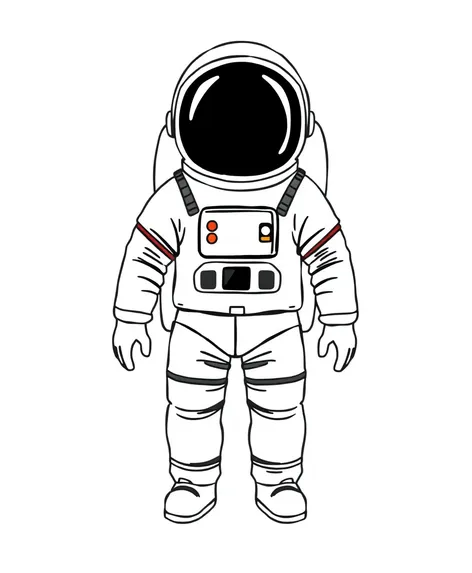 simple astronaut drawing