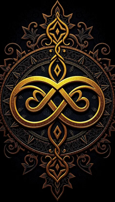 gold infinity symbol