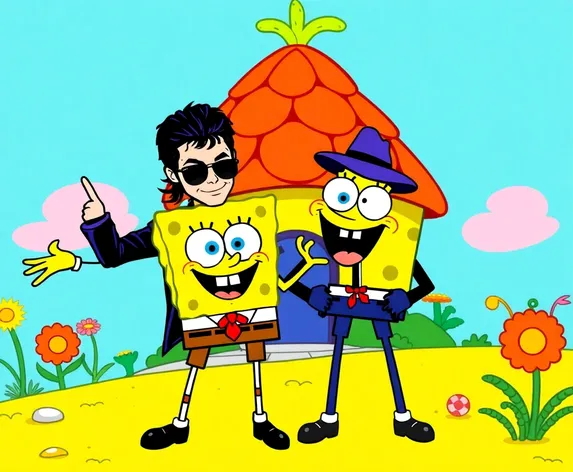 michael jackson and spongebob