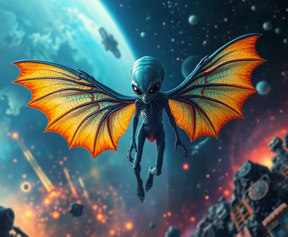 alien with wings