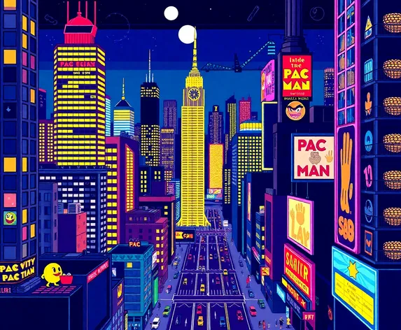 pixels pac man city