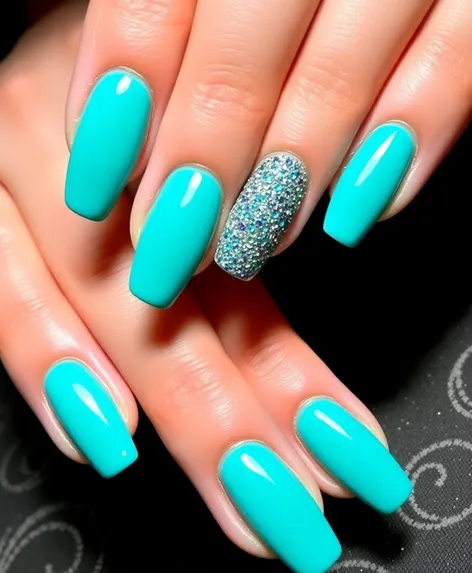 turquoise nail designs