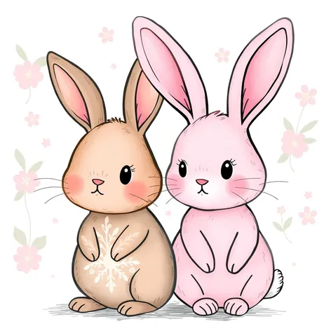 cute bunny drawings