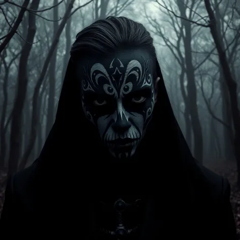 black metal facepaint