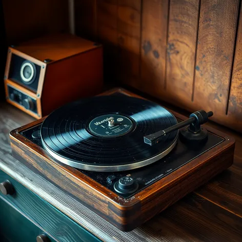 old vinyl player