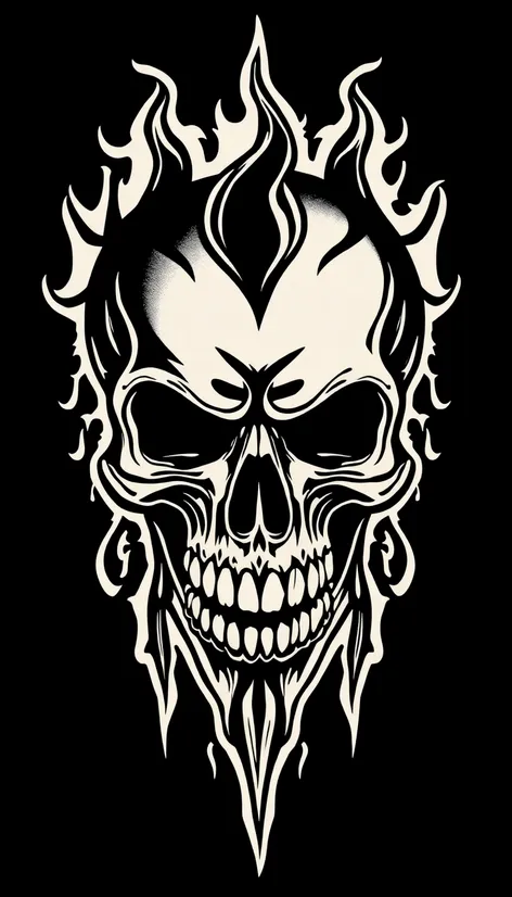 skull tattoo stencils