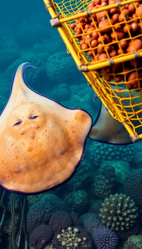 stingrays caught in lobster