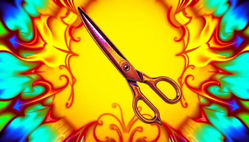 drawing of scissors