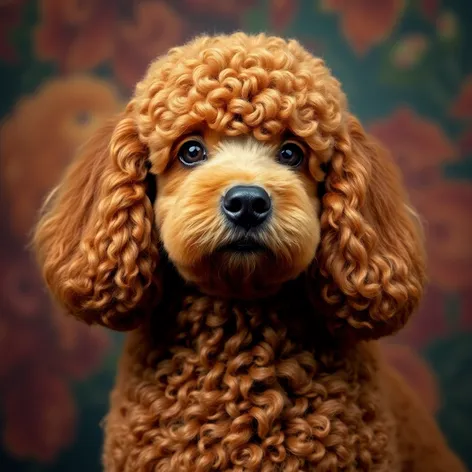 brown poodle dog