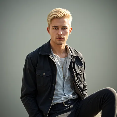 blonde guy outfit