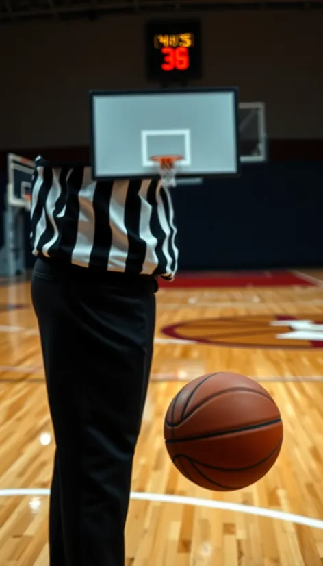 referee sign basketball