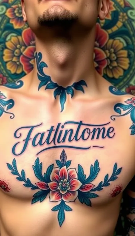 tattoo name in chest