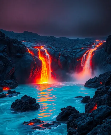 lava and aqua