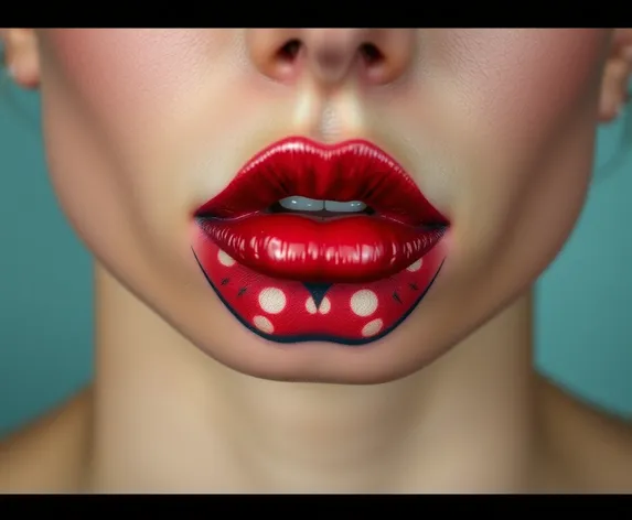 tattoo lips neck