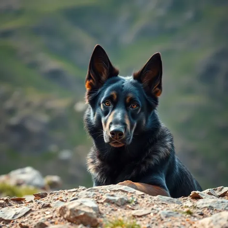 blue german shepherd