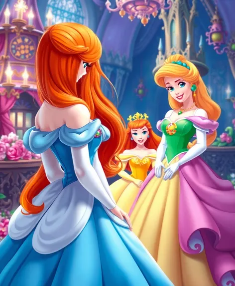 disney princesses with orange